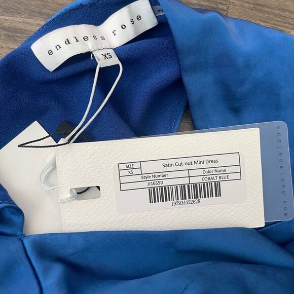 Endless Rose Satin Cut Out Mini Dress - Picture 11 of 11